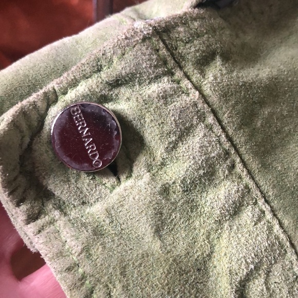 ⭐️ Host Pick ⭐️ light green suede jacket size: large - Picture 7 of 8